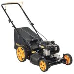 Poulan Pro 961320098 PR550N21RH3 Briggs 550ex Side Discharge/Mulch/Bag 3-in-1 Hi-Wheel Push Mower in 21-Inch Deck, 11-inch wheels