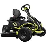 Ryobi 38″ Battery Electric Rear Engine Riding Lawn Mower RY48110