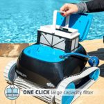 DOLPHIN Nautilus CC Automatic Robotic Pool Cleaner – Ideal for Above and In-Ground Swimming Pools up to 33 Feet – with Large Capacity Top Load Filter Basket…