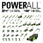 Greenworks 24V 12-inch String Trimmer / Edger, 2Ah Battery and Charger Included 21342