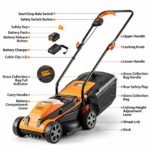 LawnMaster 20VMWGT 24V Max Lithium-Ion 13-inch Lawn Mower and Grass Trimmer 10-inch Combo with 4.0 Ah Battery and Charger