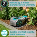 GARDENA 15201-20 SILENO Minimo – Automatic Robotic Lawn Mower, with Bluetooth app and Boundary Wire, The quietest in its Class, for lawns up to 2700 Sq Ft, Made in Europe, Grey