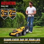 AS 40V 16” Cordless Lawn Mower with 5Ah Battery and Charger ,3-in-1 Electric Lawn Mower, 7 Adjustable Heights,Can Work for up to 100 Minutes?Ideal for Revitalizing Small to Mid-Sized Lawn…