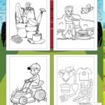 Lawn Tools And Lawnmower Coloring Book For Kids: Teach kids about lawn care while they color lawnmowers, rakes, and other cool outdoor tools!