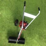DNYSYSJ 43CC 1.7hp 2-Stroke Walk-Behind Lawn Mowers,Handheld Turf Lawn Sweeper , Cleaning Brush Machine for Park Garden Grassland Turf