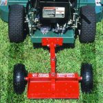 Red Jungle Wheels Two Wheel Sulky for Walkbehind Mowers from Jungle Jim’s