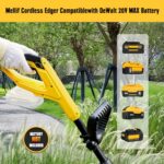Cordless Edger for Dewalt 20V MAX Battery, Mellif Electric Lawn Edger Tool, 2 in 1 Grass Edger & Trencher, Sidewalk Edger for Landscaping, Lawns and Sidewalk (Battery Not Included)