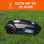 Mowro Robot Lawn Mower RM24SMRT WiFi Enabled Electric Mower with 9.5inch Cutting Width Automatic Lawn Mower Lawn Care Equipment for Gardening Includes an Installation Kit