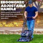 Redback 120V Cordless 21″ Lawn Mower, Brushless Motor, Professional Electric Mower Power – Tool Only