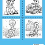 Lawn Tools And Lawnmower Coloring Book For Kids: Landscaping Vehicles, Mowing Equipment coloring , Great Gift Idea for Kids