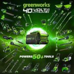 Greenworks 40V 21inch Cordless Brushless Lawn Mower, 5Ah Battery & Charger Included, LMF402