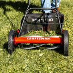 Craftsman 1816-16CR 16-Inch 5-Blade Push Reel Lawn Mower with Grass Catcher, Red